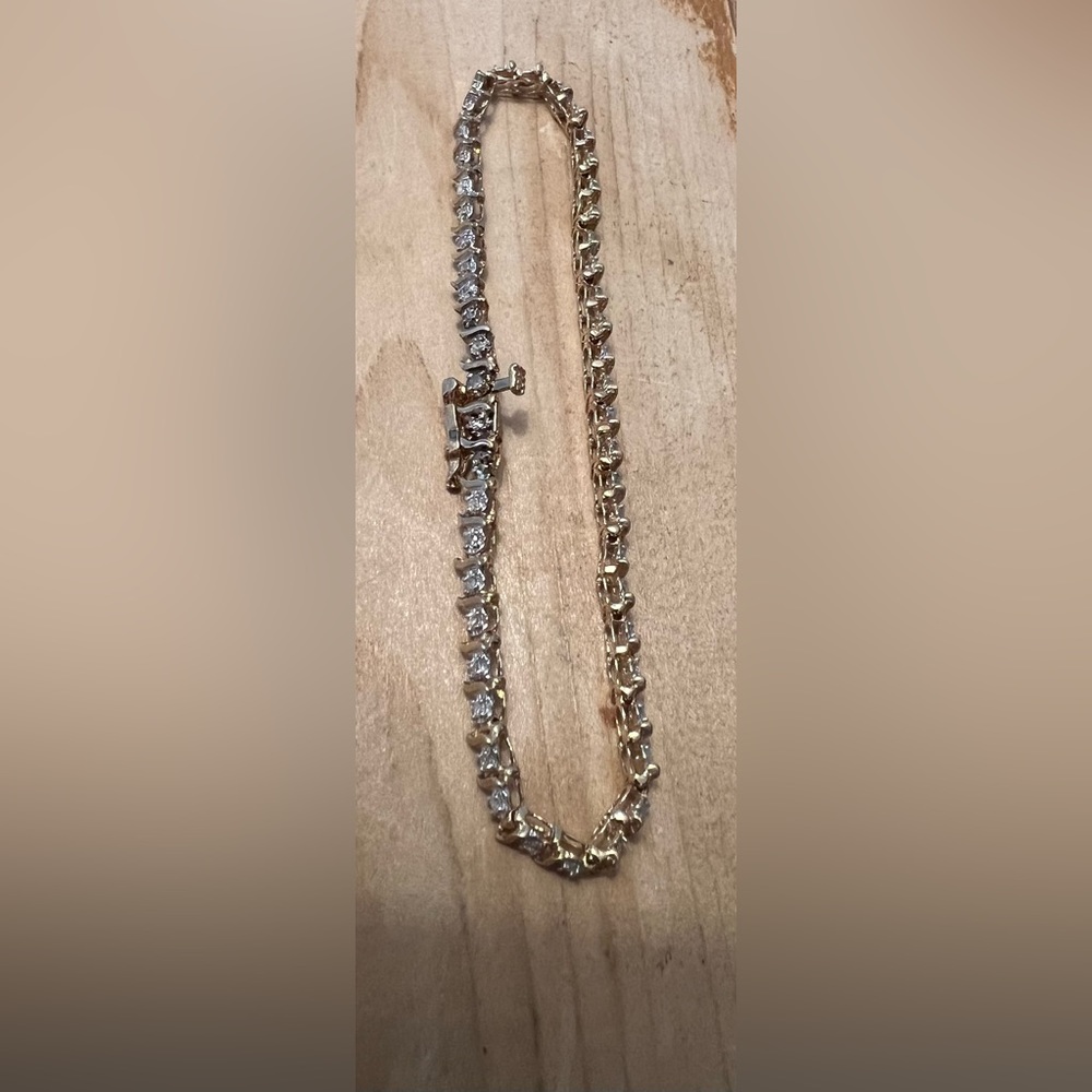 10k gold dainty tennis bracket